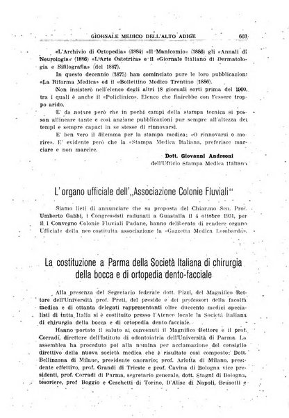 Giornale medico dell'Alto Adige