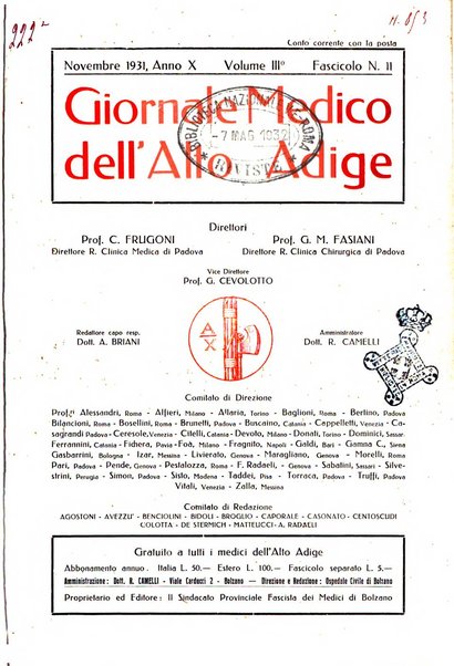 Giornale medico dell'Alto Adige