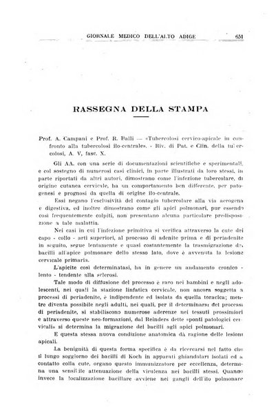 Giornale medico dell'Alto Adige