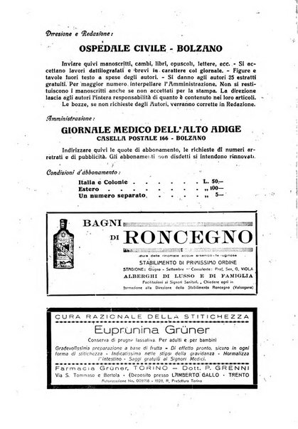 Giornale medico dell'Alto Adige