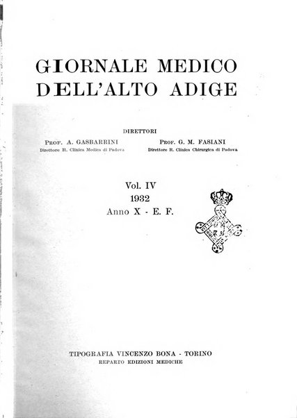 Giornale medico dell'Alto Adige