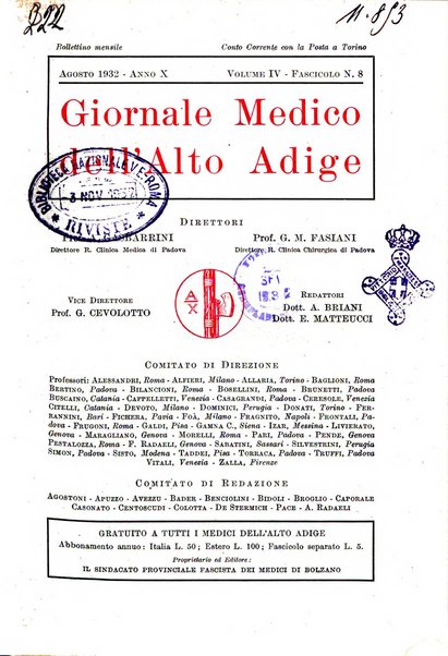 Giornale medico dell'Alto Adige