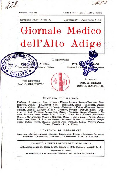 Giornale medico dell'Alto Adige