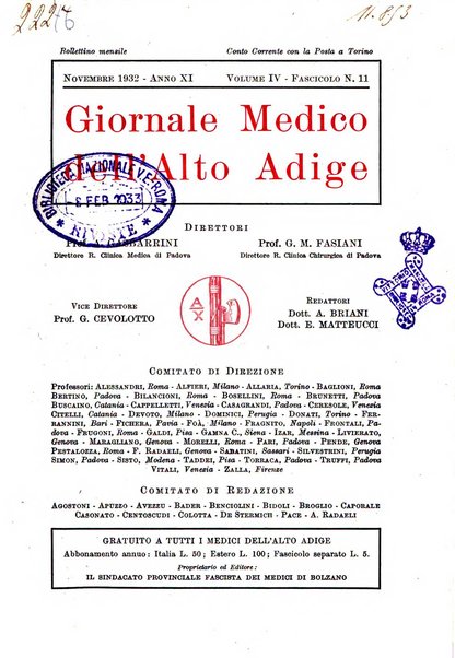 Giornale medico dell'Alto Adige