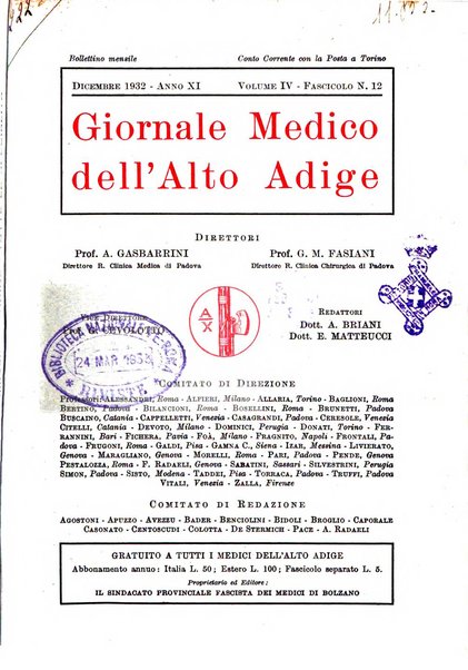 Giornale medico dell'Alto Adige