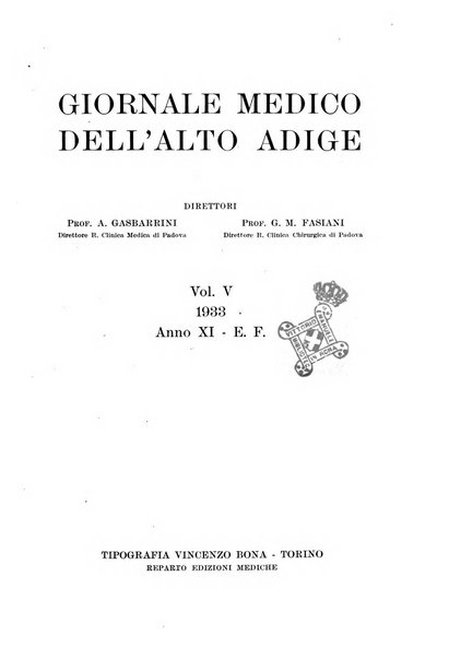 Giornale medico dell'Alto Adige