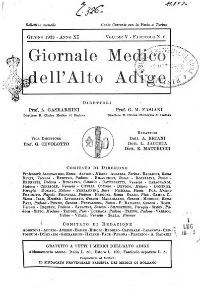 Giornale medico dell'Alto Adige