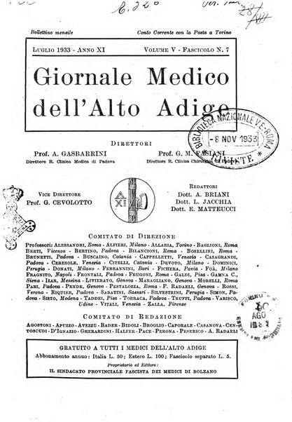 Giornale medico dell'Alto Adige