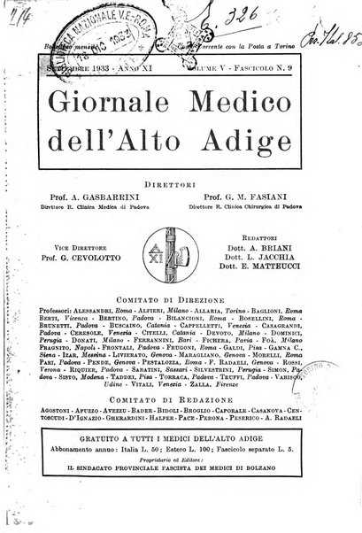 Giornale medico dell'Alto Adige