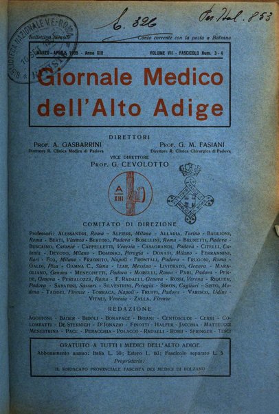 Giornale medico dell'Alto Adige