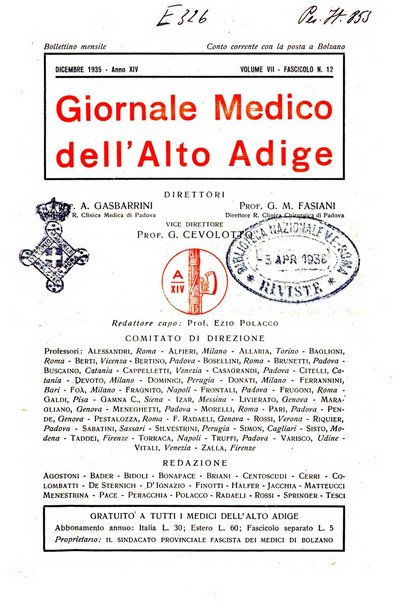 Giornale medico dell'Alto Adige