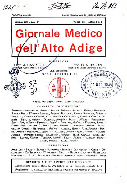 Giornale medico dell'Alto Adige