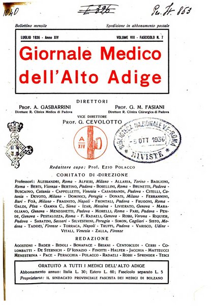 Giornale medico dell'Alto Adige