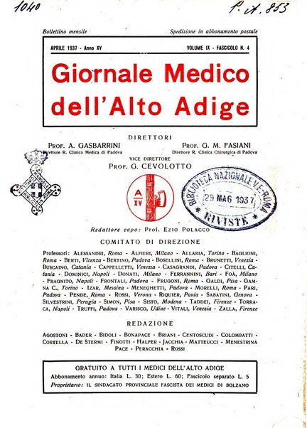 Giornale medico dell'Alto Adige