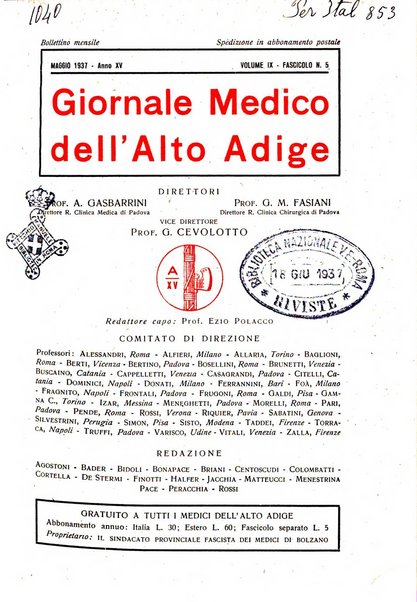 Giornale medico dell'Alto Adige