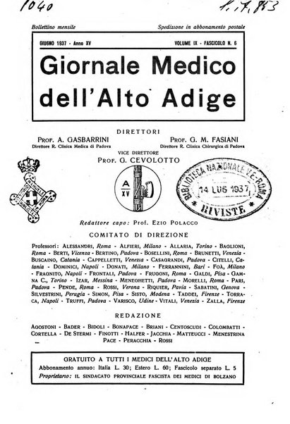 Giornale medico dell'Alto Adige