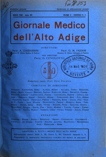 Giornale medico dell'Alto Adige