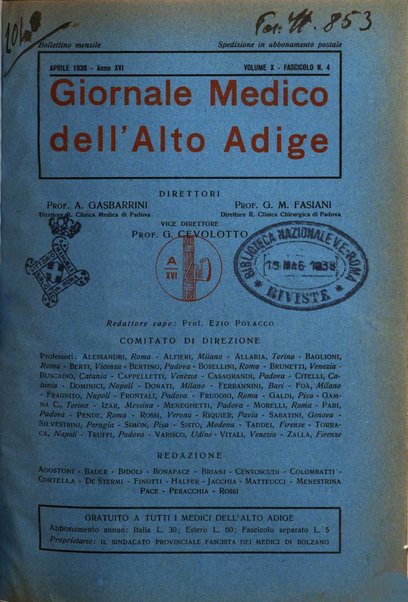 Giornale medico dell'Alto Adige