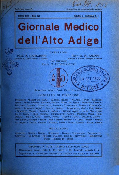 Giornale medico dell'Alto Adige