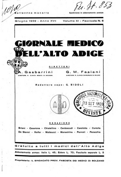 Giornale medico dell'Alto Adige