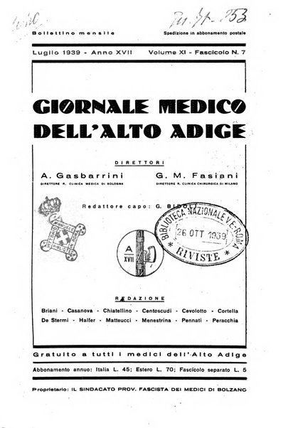 Giornale medico dell'Alto Adige