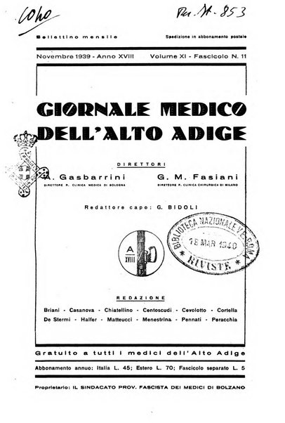 Giornale medico dell'Alto Adige