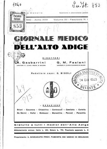 Giornale medico dell'Alto Adige