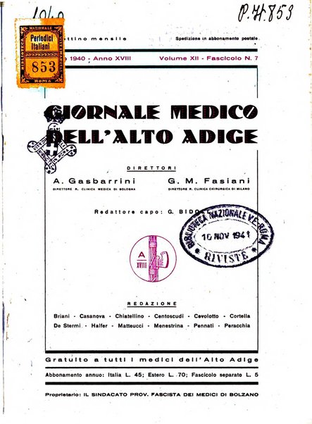 Giornale medico dell'Alto Adige