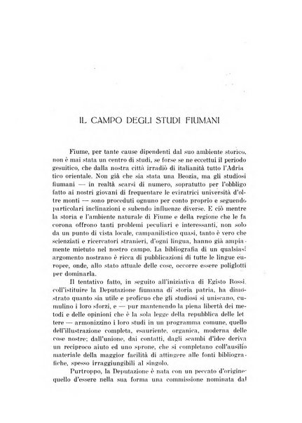 Fiume rivista semestrale della Società di studi fiumani in Fiume