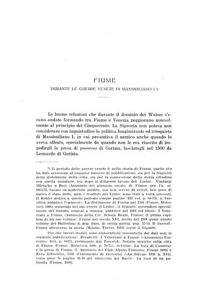 Fiume rivista semestrale della Società di studi fiumani in Fiume