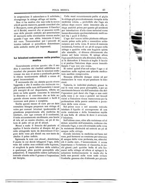 Folia medica periodico trimensile di patologia e clinica medica