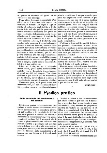 Folia medica periodico trimensile di patologia e clinica medica