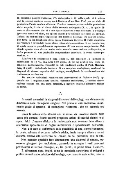 Folia medica periodico trimensile di patologia e clinica medica