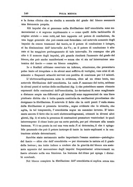 Folia medica periodico trimensile di patologia e clinica medica