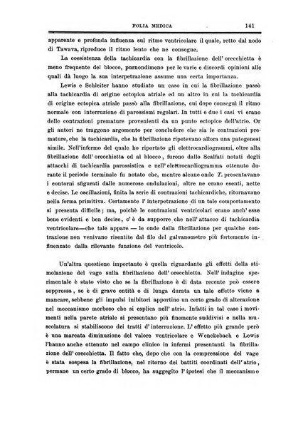 Folia medica periodico trimensile di patologia e clinica medica