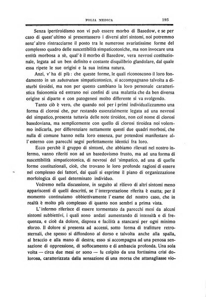 Folia medica periodico trimensile di patologia e clinica medica