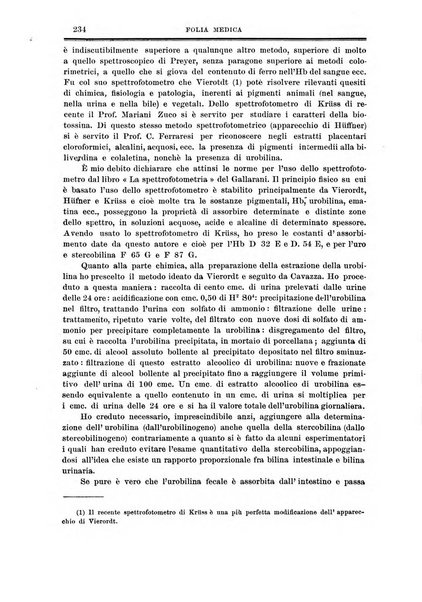 Folia medica periodico trimensile di patologia e clinica medica