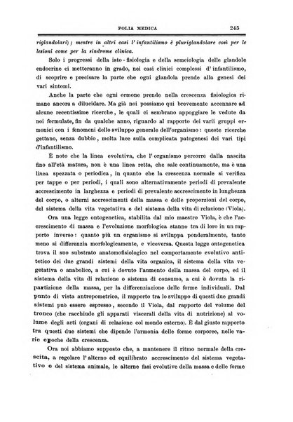 Folia medica periodico trimensile di patologia e clinica medica