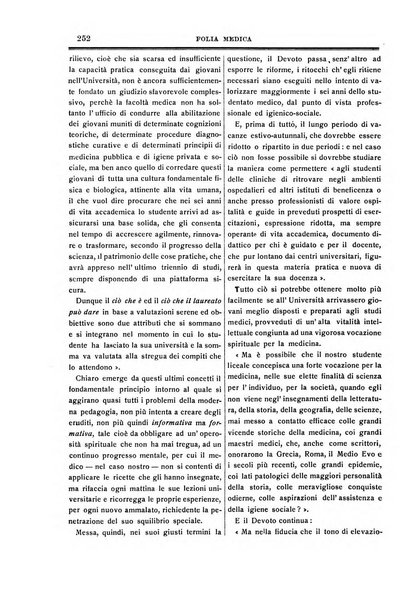 Folia medica periodico trimensile di patologia e clinica medica