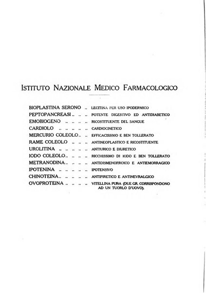 Folia medica periodico trimensile di patologia e clinica medica