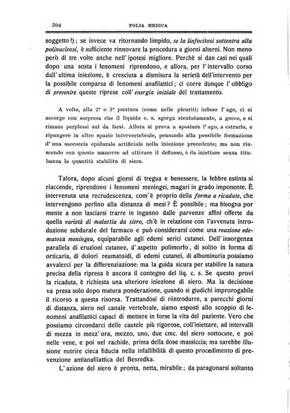 Folia medica periodico trimensile di patologia e clinica medica