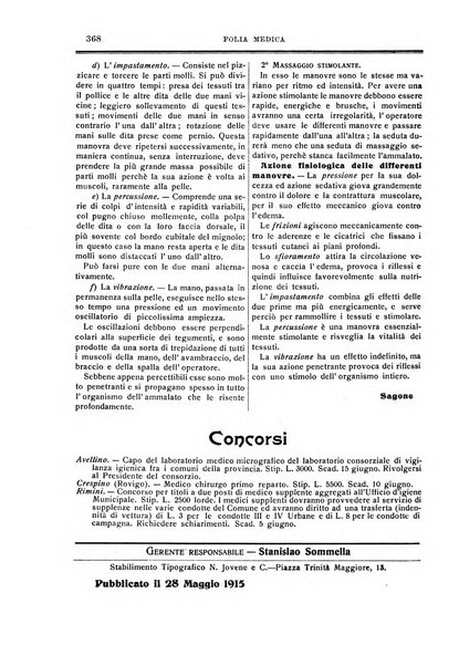 Folia medica periodico trimensile di patologia e clinica medica