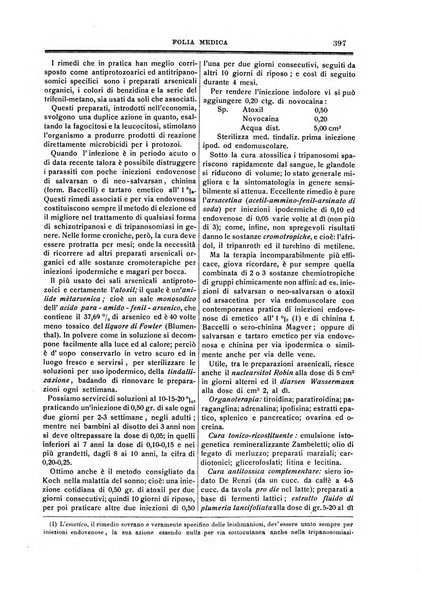 Folia medica periodico trimensile di patologia e clinica medica