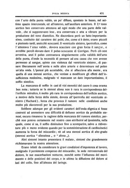 Folia medica periodico trimensile di patologia e clinica medica