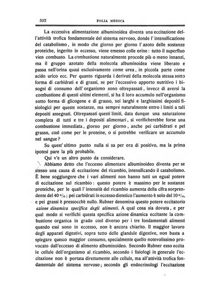 Folia medica periodico trimensile di patologia e clinica medica