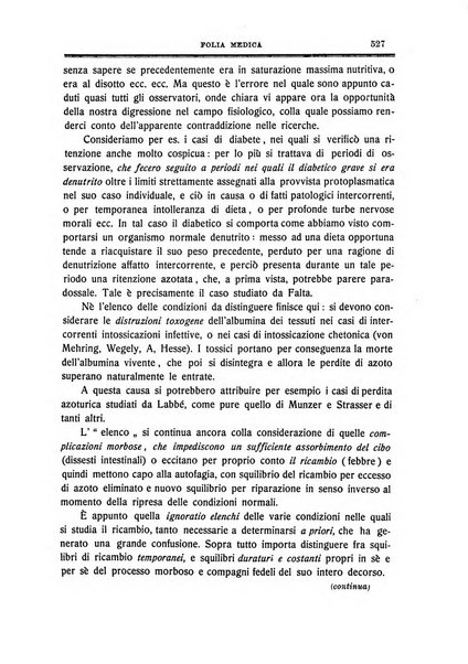 Folia medica periodico trimensile di patologia e clinica medica