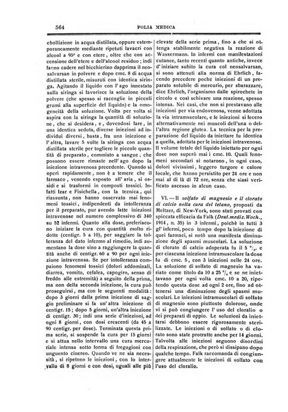 Folia medica periodico trimensile di patologia e clinica medica