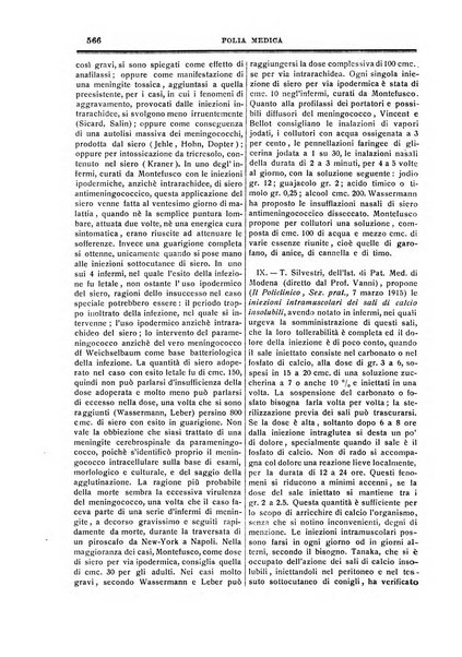 Folia medica periodico trimensile di patologia e clinica medica