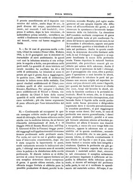 Folia medica periodico trimensile di patologia e clinica medica