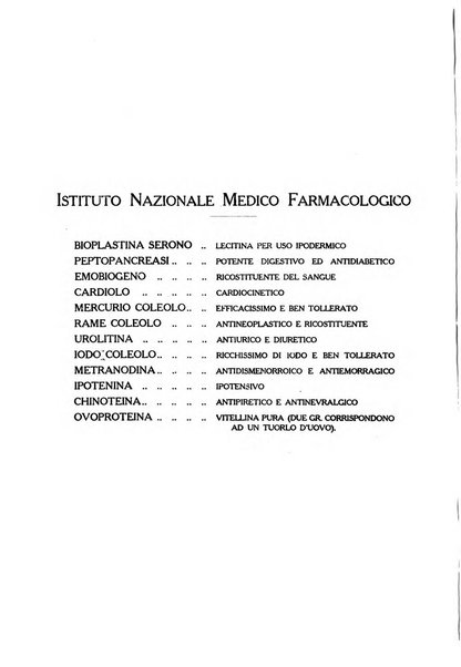 Folia medica periodico trimensile di patologia e clinica medica